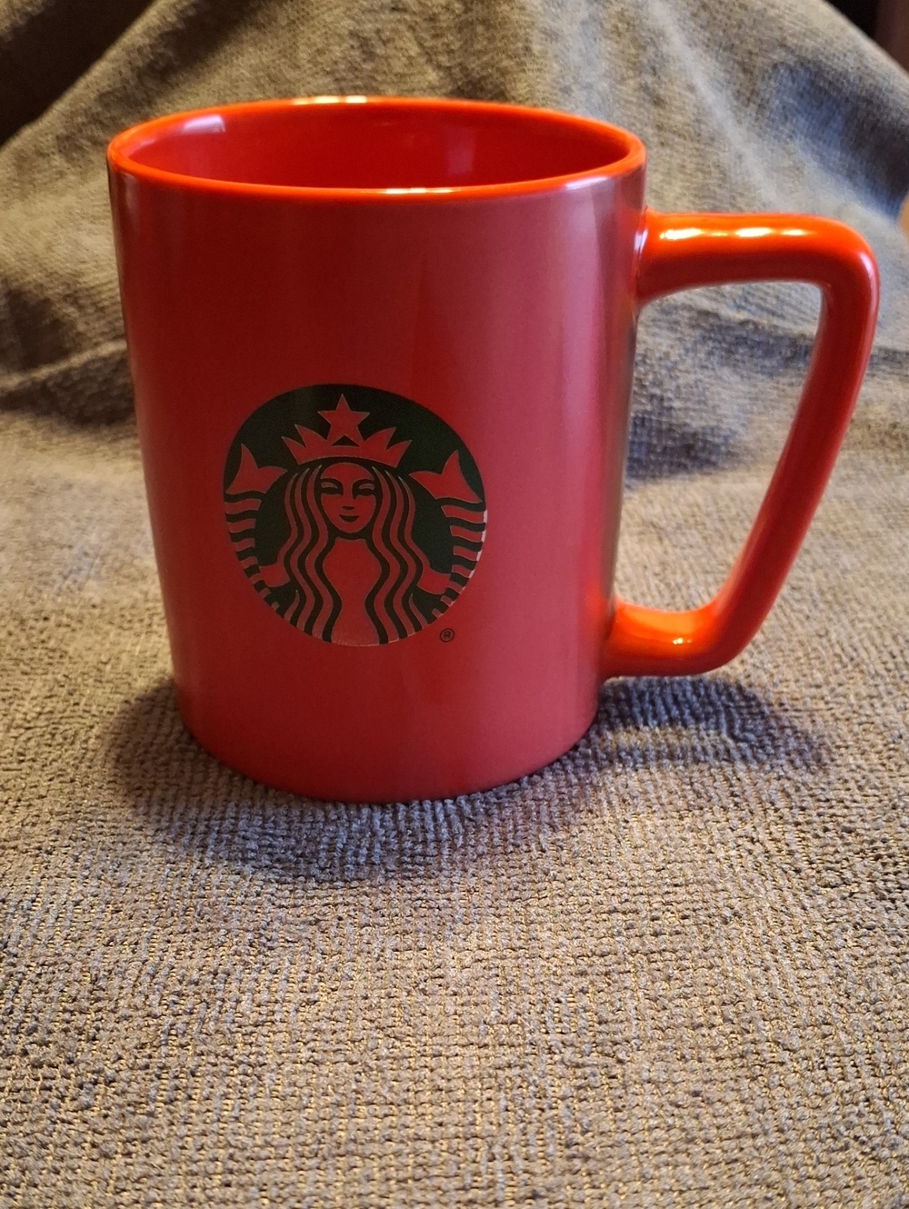 Starbucks Red Mug with Green Siren Logo